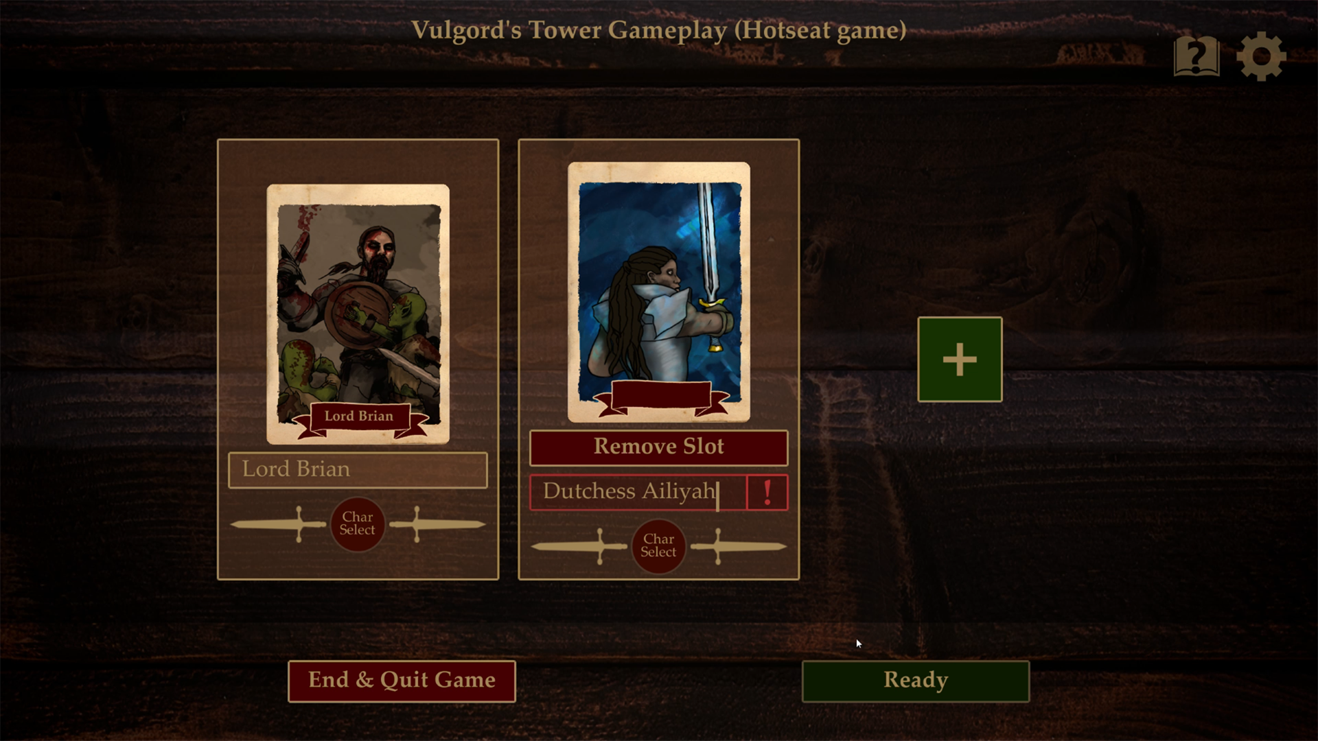Vulgord's Tower Character Select
