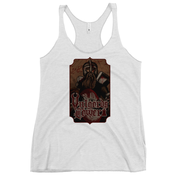 Vulgord's Tower Warrior Racerback Tank Top - Vintage White