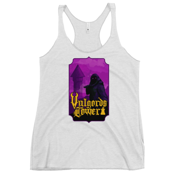 Vulgord's Tower Wizard Tower Racerback Tank Top - Vintage White