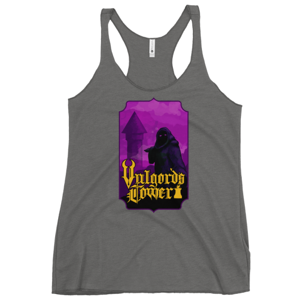 Vulgord's Tower Wizard Tower Racerback Tank Top - Grey