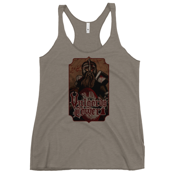 Vulgord's Tower Warrior Racerback Tank Top - Venetian Grey