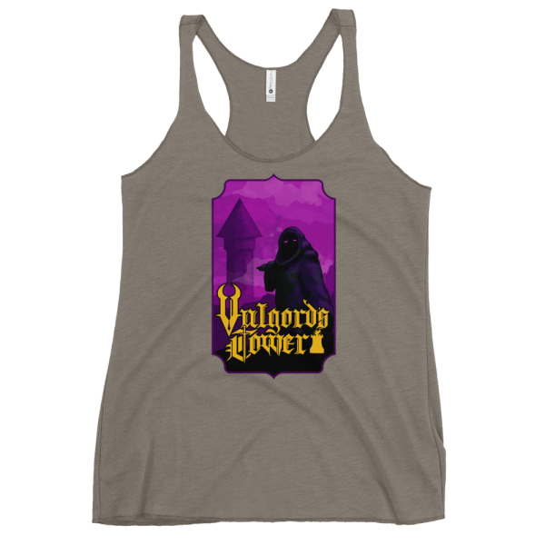 Vulgord's Tower Wizard Tower Racerback Tank Top - Venetian Grey